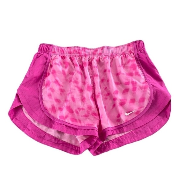 Nike Size Medium Pink Tie Dye Dri-Fit Sporty Athletic Shorts. - Picture 3 of 7